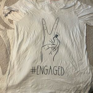 Set of 5 Engagement/bride to be Tee shirts